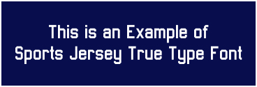 Example of Sports Jersey Font as a Graphic