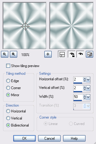 Seamless Tile settings for Gradient